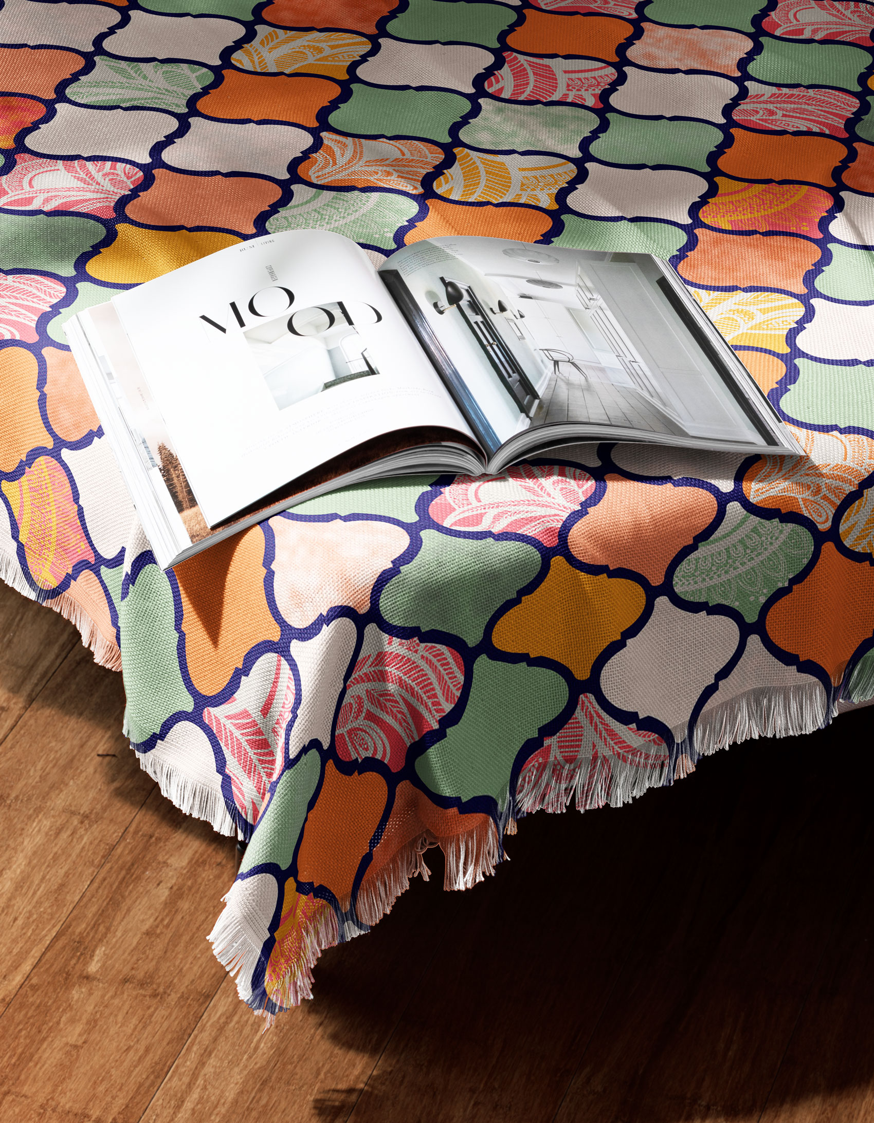 Mereton Textiles Casablanca Design on Bed Throw